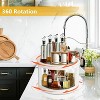 LunaLulinlk 2 Tier Lazy Susans Turntable - 10 Inch Pantry Cabinet Lazy Susan Storage Turntable Rotating Spice Rack for Spices,kitchen - 3 of 4