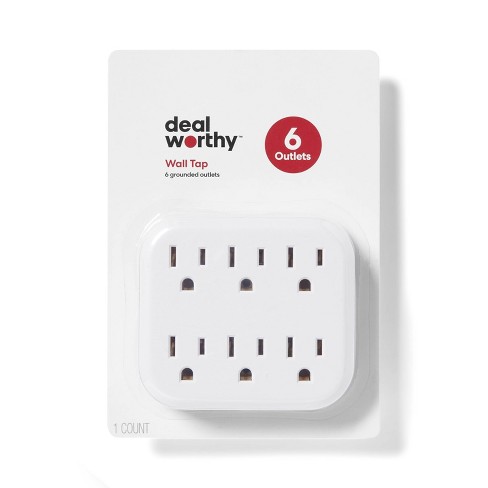 6 Outlet Wall Tap White - Dealworthy™ : Target