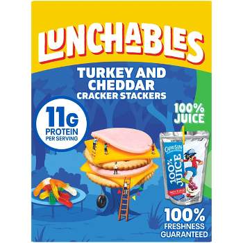 Lunchables Turkey & Reduced Fat Cheddar Cheese Cracker Stackers - 9.2oz
