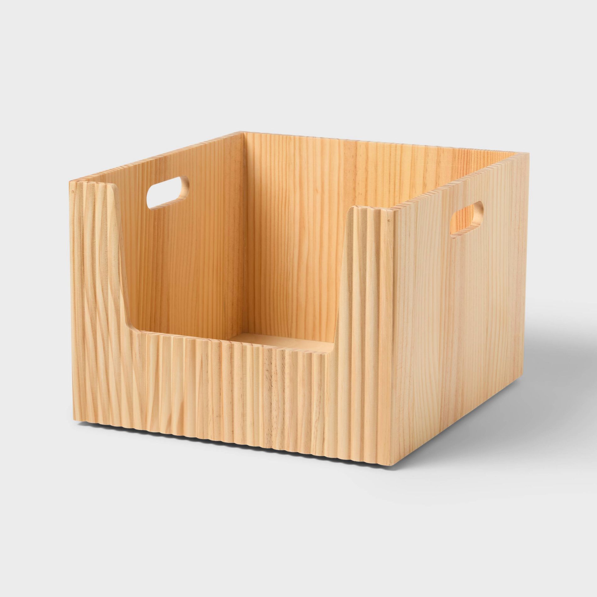 Open Front Wood Bin - Brightroom™