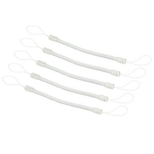 Unique Bargains Retractable Spring Coil Strap Flexible Badge Lanyard 5 Pcs - 1 of 4