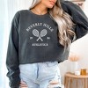 Simply Sage Market Women's  Garment Dyed Graphic Sweatshirt Embroidered Beverly Hills Tennis Raquet - 2 of 3