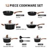 Captiva Designs Nonstick Granite Cookware Set with Heat-Resistant Bakelite Handle - 2 of 4