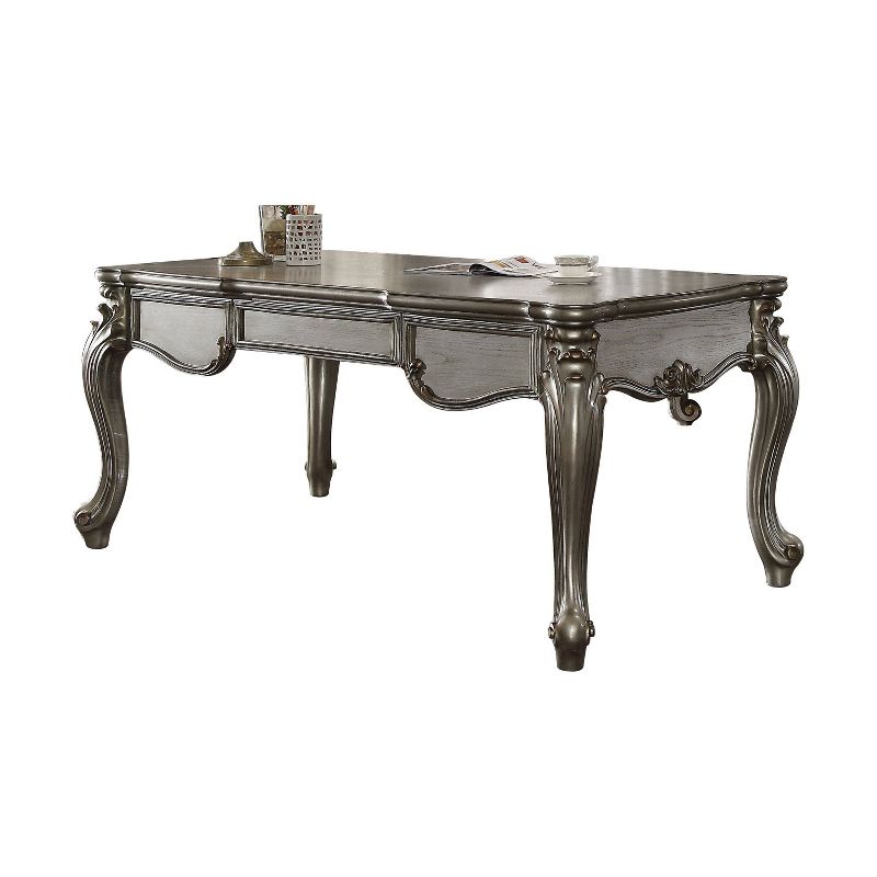 Versailles Executive Desk Antique Platinum - Acme Furniture, 1 of 8