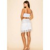 Women's Faux Suede Sequin Fringe Skirt - WAY - 3 of 3