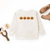 Four Pumpkins - Toddler Graphic Sweatshirt and Youth Graphic Sweatshirt - 4 of 4