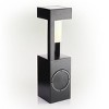 Outdoor Metal Lantern with LED & Bluetooth Speaker, Solar-Powered - Alpine Corporation - 3 of 4