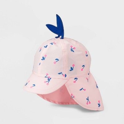 Baby Girls' Cherry Print Sun Hat - Cat & Jack™ Pink 12-24M