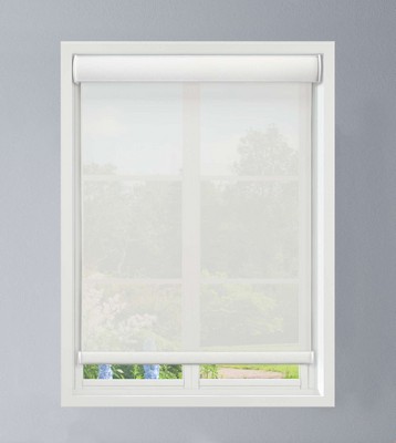 Linen Avenue Cordless Cassette 5% Solar Roller Shade,Black, Charcoal, and White (Arrives 1/4" Narrower)