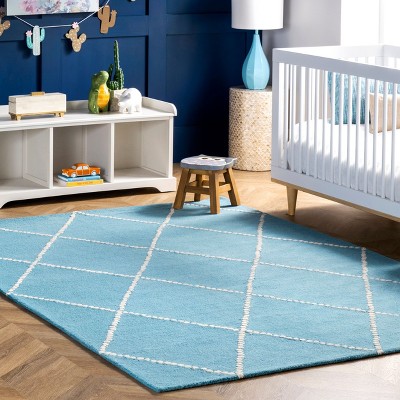 Nuloom Hand Tufted Elvia Area Rug, 5' x 8', Blue