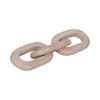 Decorative Object Stone Travertine Chain Link Accent Glam Style for Home Office Bedroom Living Room Decor - 2" Tan - 2 of 4