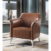 Teague Accent Chair Brown Pu Finish - Acme Furniture: Upholstered ...