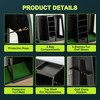 Wooden Golf Bag Organizer, Golf Bag Storage Rack with Wooden Shelf, Golf Club Storage Stand, Golf Equipment Organizer for Garage Home and Office - 4 of 4
