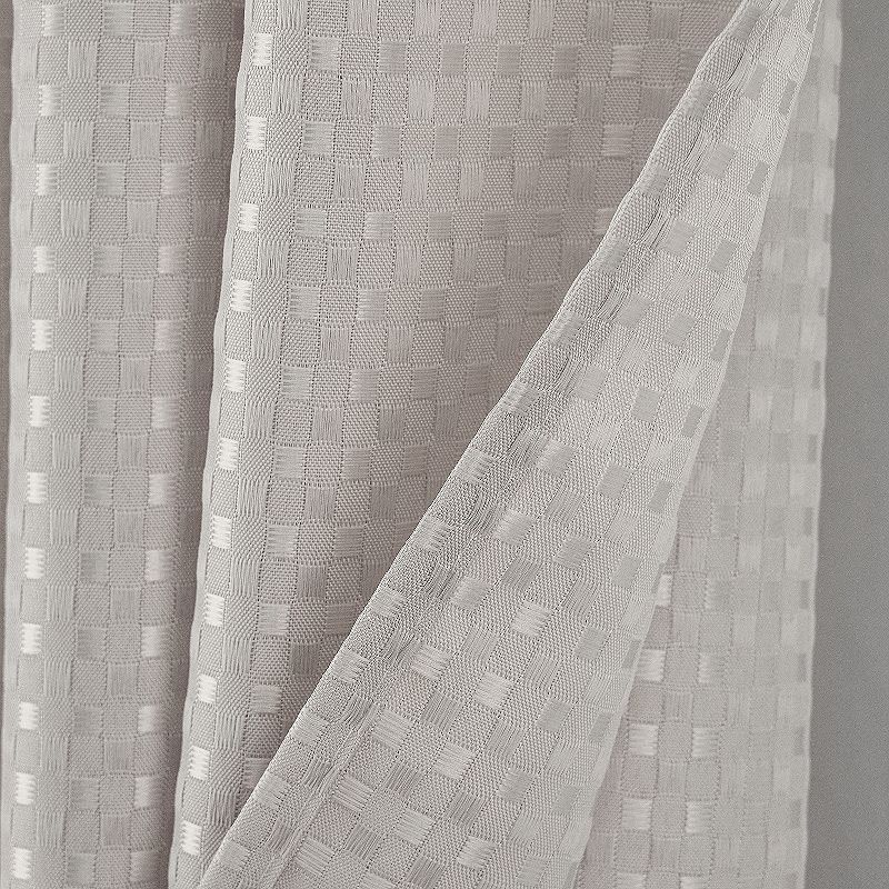 Kate Aurora Giselle Square Textured Spa Retreat Fabric Shower Curtain - Standard Size, 3 of 5
