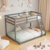 Tangkula Twin Over Full Bunk Bed Solid Wood Bunk Bed with Integrated Ladder & Safety Guardrails - 3 of 4