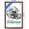 Trends International NFL Miami Dolphins - Drip Helmet 20 Framed Wall Poster Prints - 3 of 4