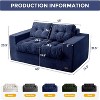 MAXYOYO Bean Bag Chair for Adults, Upholstered Floor Sofa with Armrests, Loveseat Boneless Couch for Bedroom Living Room - 2 of 4