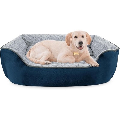 Rectangle Dog Bed for Large Medium Small Dogs - Washable Orthopedic Sofa Bed, Soft Breathable Puppy & Pet Cuddler