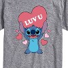 Men's - Lilo and Stitch - Luv U Short Sleeve Graphic T-Shirt - 2 of 4