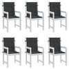 vidaXL Lowback Chair Cushion Set of 6 Green Oxford fabric (100% polyester) - 4 of 4