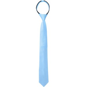 INSPIRE CHIC Men's Formal Casual Pre-tied Solid Color Neck Adjustable Zipper Ties - 1 of 4