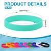 Unique Bargains Sports Party Games Fashion Silicone Bracelet Wristbands 60 Pcs - 2 of 4
