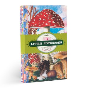 eeBoo Piece & Love: Mushroom Little Books - Set of 3 Notebooks, 5.75 x 4" - 1 of 4