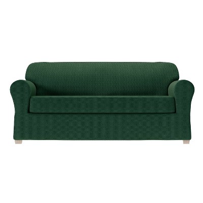 
2pc Steps Stretch Sofa Slipcover - Zenna Home