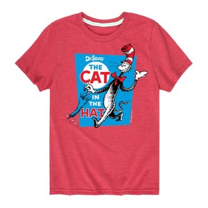 Boys' - Dr. Seuss - The Cat In The Hat Book Cover Short Sleeve Graphic T-Shirt - 1 of 4