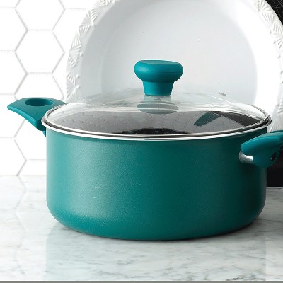 Sea Green 5-Qt Non-Stick Aluminum Dutch Oven with Lid