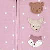 Carter's Just One You® Baby Girls' Forest Friends Sleep N' Play - Pink - 3 of 3