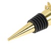 Unique Bargains Textured Christmas Tree Bottle Stopper Zinc Alloy TPR Gold Tone Black 1 Pc - 3 of 3