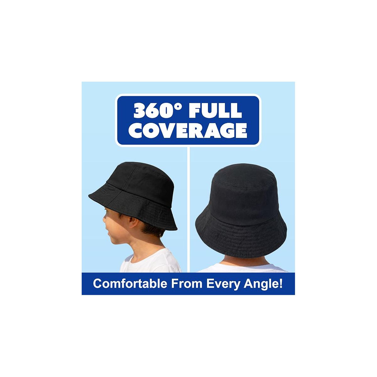 Batman Leather Bucket Hat for Kids- Officially Licensed Batman Leather Boys Bucket Hat, Beach Hat, Youth Sun Hat 4-14 Black, Grey, Blue, White and Red - thumbnail 5
