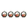 Melrose Cardinal Bird Couple Wreath Ornament (Set of 4) - 3 of 3