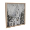 Transpac Wood 15.75 in. Multicolor Christmas Church Scene Wall Decor - 2 of 4