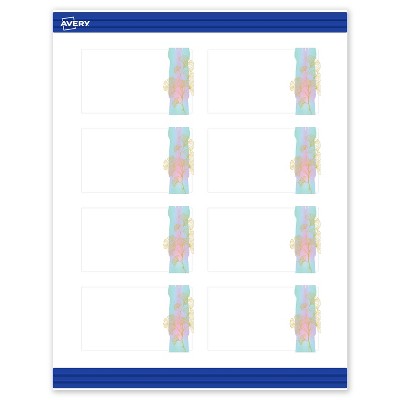 Avery Rectangle Business Cards, Floral Design, 2" x 3.5"