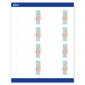 Avery Rectangle Business Cards, Floral Design, 2" x 3.5" - 1 of 4