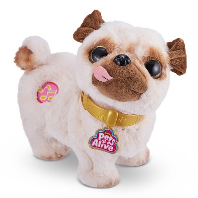 Pets Alive Poppy The Interactive Booty Shaking Plush Toy Pug by ZURU