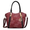 MKF Collection Jeneece M Signature Tote Bag Vegan Leather Stylish Women’s Purse by Mia K - 2 of 4