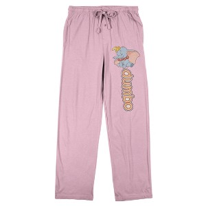 Dumbo on Pink Adult Sleep Pant - 1 of 4
