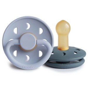 FRIGG Moon Natural Rubber Pacifier 2-Pack - 1 of 4