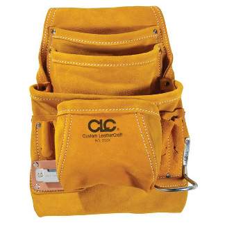 CLC 7.75 in. W X 16 in. H Leather Tool Pouch 10 pocket Tan 1 pc