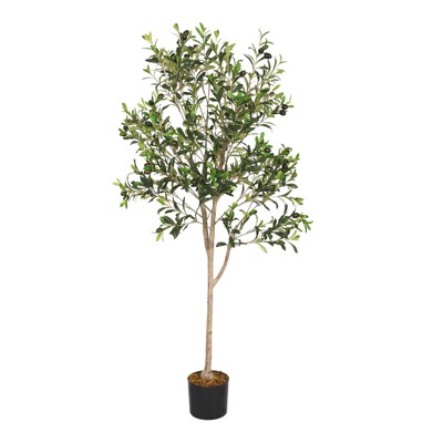 Cesicia 59" Artificial Olive Tree  for Home and Office Decoration 1pcs/set