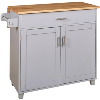 NicBex 39Inch Rolling Kitchen Island with Drop Leaf,Divider and Internal Storage Rack,Kitchen Cart with Spacious Drawer