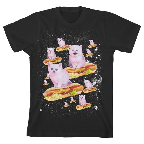 Women's Carnival Hot Dog Short Sleeve Oversized Graphic T-shirt - Off-white  S : Target