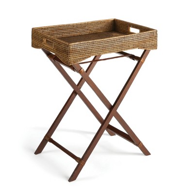 Plum & Post Burma Rattan Butler Tray Table