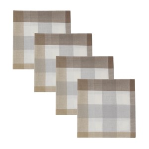 Split P Bentley Plaid Brown Napkin Set of 4 - 1 of 4