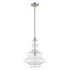 Livex Lighting Art Glass 1 - Light Pendant in  Brushed Nickel - 2 of 4