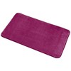 Evideco French Home Goods Bathroom Rug Memory Foam Mat Purple 30"L x 18"W - 3 of 4
