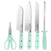 Gibson 14 Piece Stainless Steel Cutlery and Wood Block Set in Mint - 3 of 4